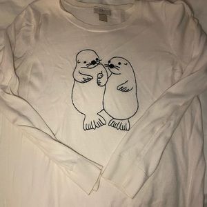 Loft Cute seal sweater